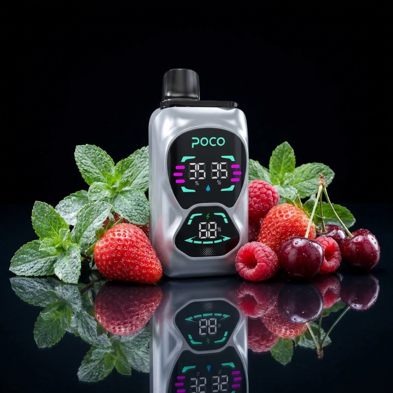 Poco Double 26000 - Cool Mint& Strawberry Raspberry Cherry lce 5%