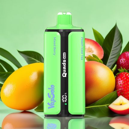 VapSolo Quads 80000 – Mixed Berry & Strawberry Mango & Fresh Fruit Tea #1 & Peach Lced Tea 5%