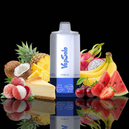 VapSolo 180K Sixer – Blue Razz Lemonade & Cherry Berry & Strawberry Banana & Triple Melon & Peach Mango Pineapple & Watermelon Ice