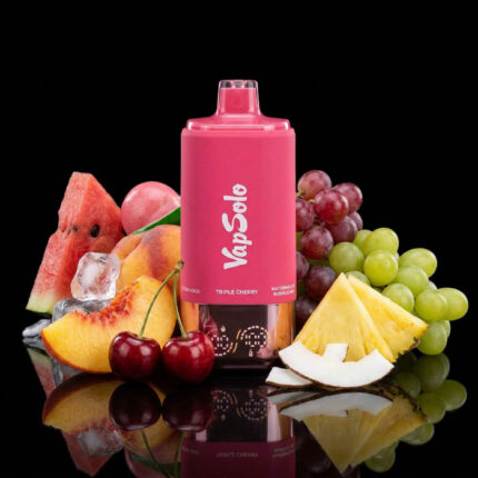 VapSolo 180K Sixer – Triple Cherry & Watermelon Bubblegum & Juicy Peach Ice & Grapefruit Refresher & Love 66 & Coco Loco