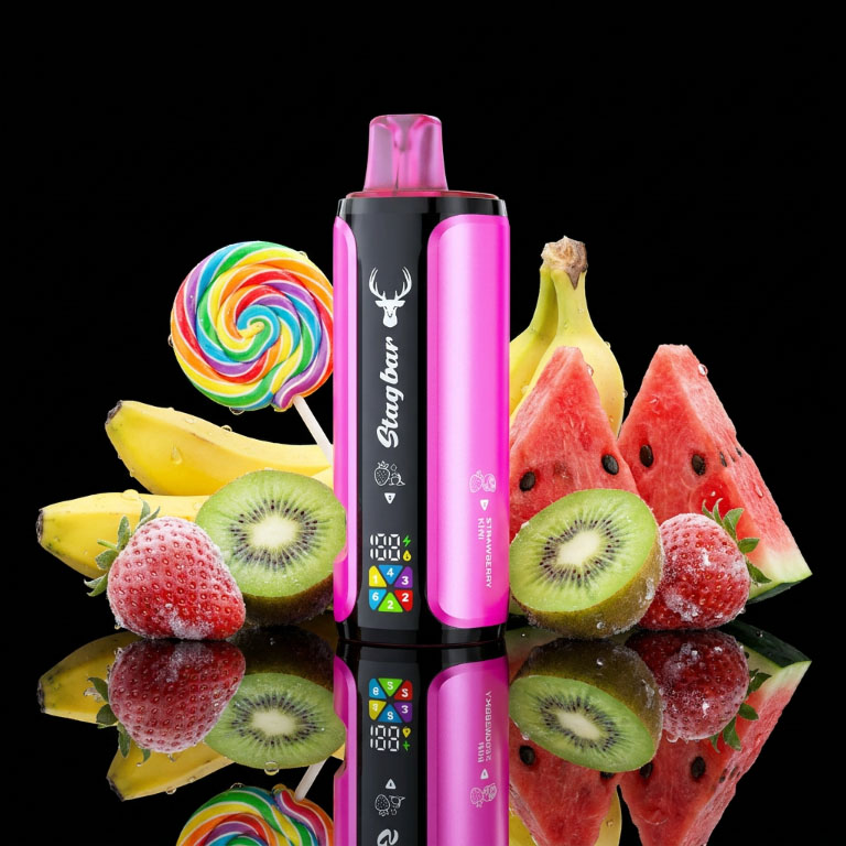 stagbar-180000-puffs-vape-strawberry-edition-strawberry-ice-strawberry-kiwi-strawberry-banana-strawberry-watermelon-strawberry-colada-strawberry-chupa-chups Stag bar 6in1 180K – Strawberry Edition 5%