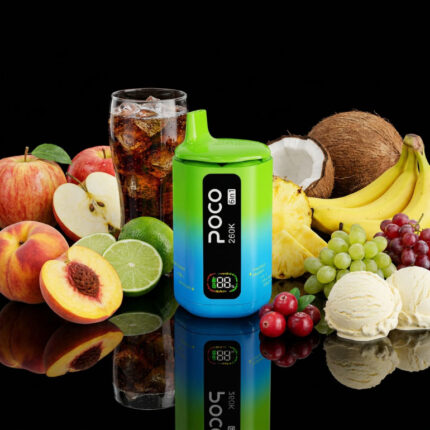 Poco 260K 6IN1 – Apple Peach & Lime Cola & Pineapple Coconut & Coconut Banana & Grape Cranberry & Vanilla Ice Cream 5%