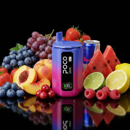Poco 260K 6IN1 – Blueberry Sour Raspberry & Lemon Lime & Blueberry Watermelon & Red Bull & Blueberry Stawberry & Grape Canberry Peach 5%