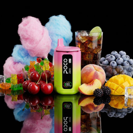 Poco 260K 6IN1 – Rainbow Candy & Cherry Cola Ice & Blueberry Cotton Candy & Peach Ice & Sour Blackberry Ice & Mango Ice 5%