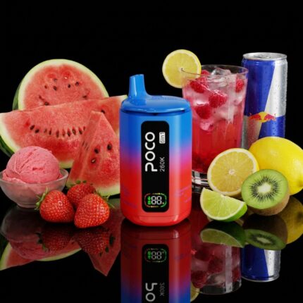 Poco 260K 6IN1 – Stawberry Watermelon & Lemon Lime & Watermelon Ice Cream & Red Bull & Stawberry Kiwi & Mixed Berries 5%